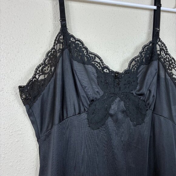 VTG Vassarette Babydoll Satin Lace Trim Slip Dress Size 34F Romantic Fairy - Picture 2 of 7